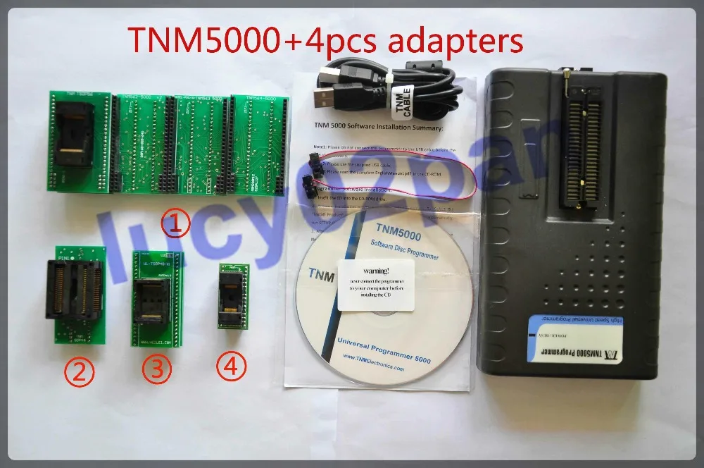 TNM5000 универсальный программатор IC USB + TSOP48 TSOP56 SOP44 532TS2 комплект адаптеров