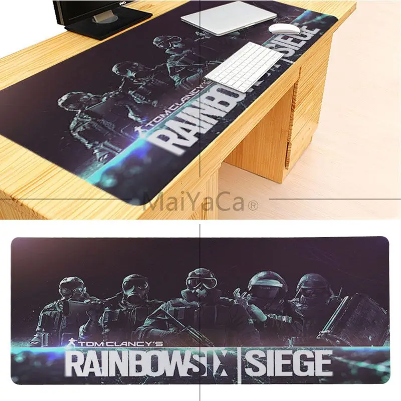 MaiYaCa, высокое качество, Радужный six siege коврик для мыши, геймерский игровой коврик, коврик для клавиатуры, Настольный коврик, компьютерная игра, планшет, игровой