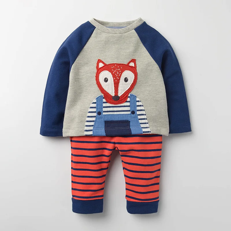Little maven/2-7Years осенняя одежда с акулой или хлопковый комплект одежды из двух предметов для малышей, для девочек и мальчиков Костюмы, набор детской одежды осень Бутик Одежда Наборы для ребенка - Цвет: 20230 same picture