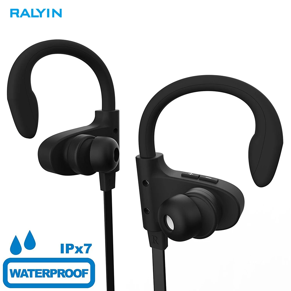 Ralyin HF4 Bluetooth наушники с шумоподавлением, беспроводные наушники, спортивные наушники, 8 часов, 5,0, Заушник, легкие и быстрые сопряжения