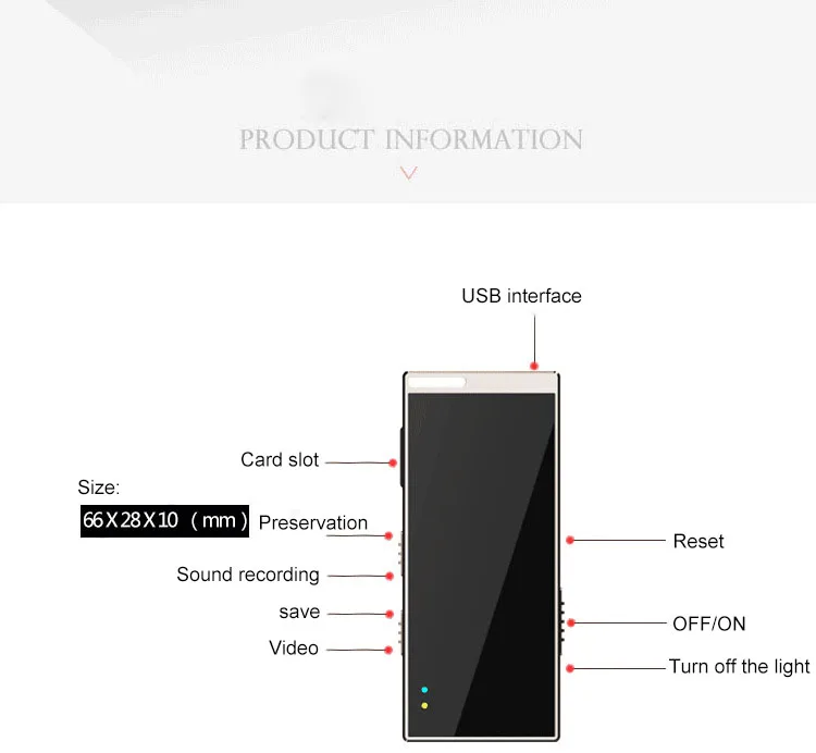 Новинка 2019 мини-камера HD CMOS DV с Поддержкой записи голоса TF-карта сильным