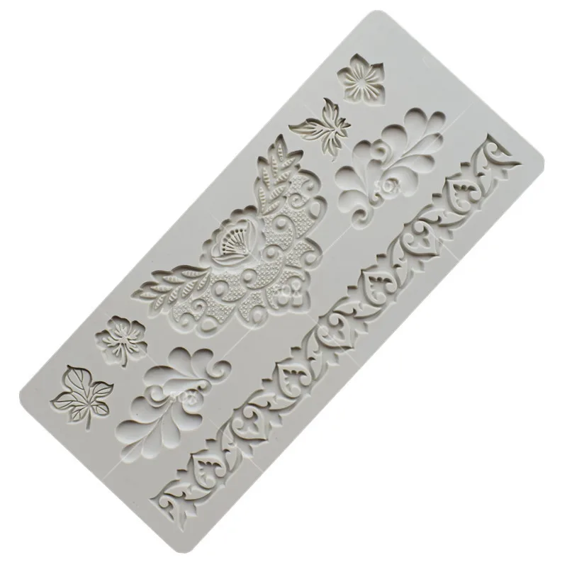 Силиконовая кружевная форма для выпечки декоративный коврик украшения торта