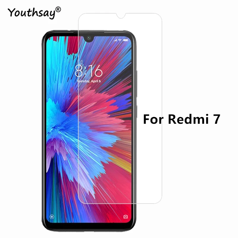Youthsay 2 шт. для Xiaomi Redmi 7 стеклянная защита экрана закаленное стекло пленка