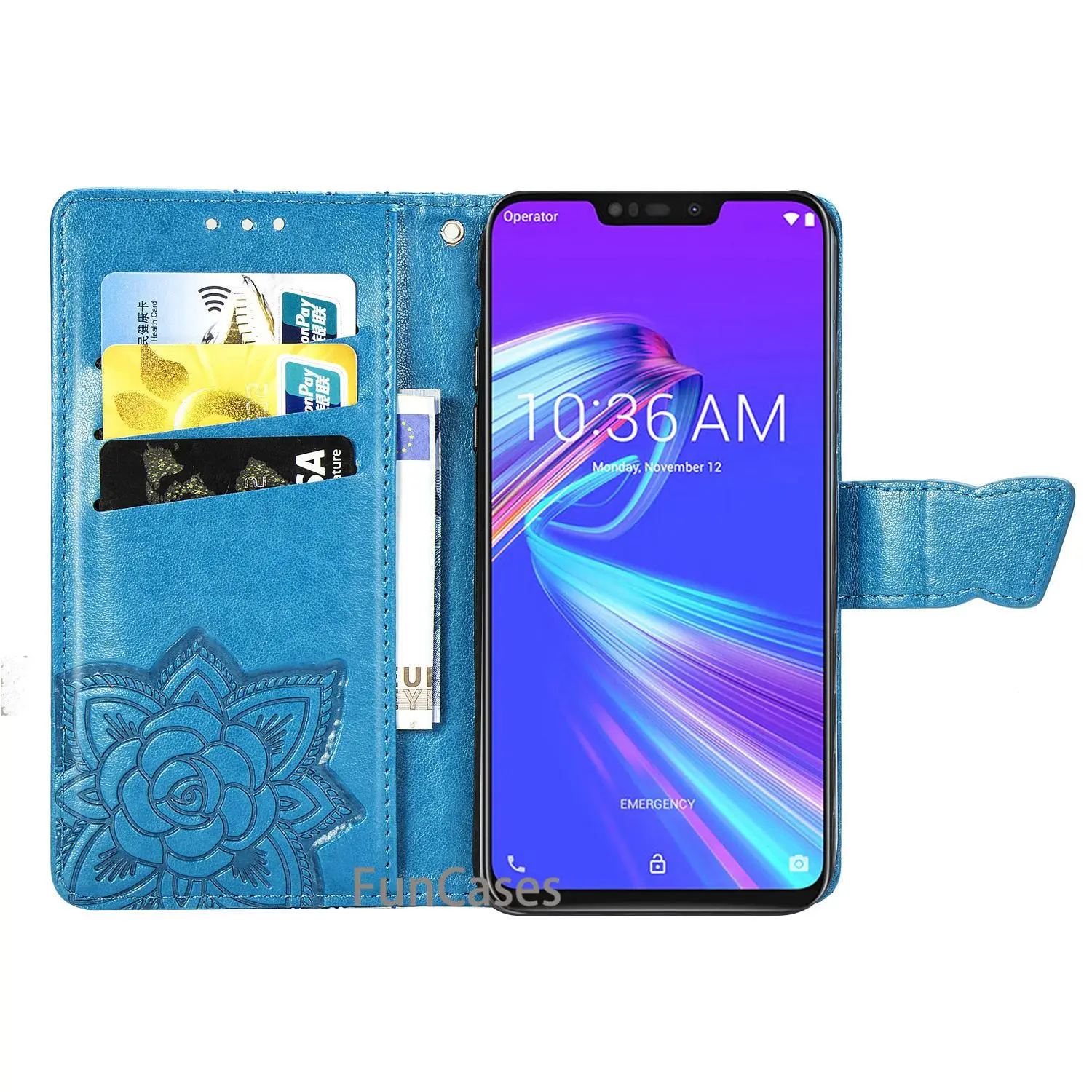 Для asus zenfone max m2 zb633kl кожаный чехол бумажник на магните для чехол-книжка | Мобильные
