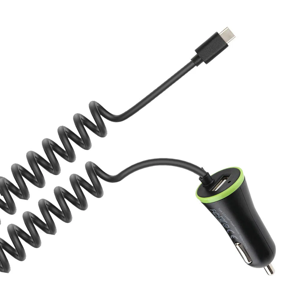 Быстрое быстрое автомобильное зарядное устройство type C USB-C зарядное устройство с адаптером для Samsung S8 Plus Android USB 2,0 порт с usb-кабелем type-C 3,0