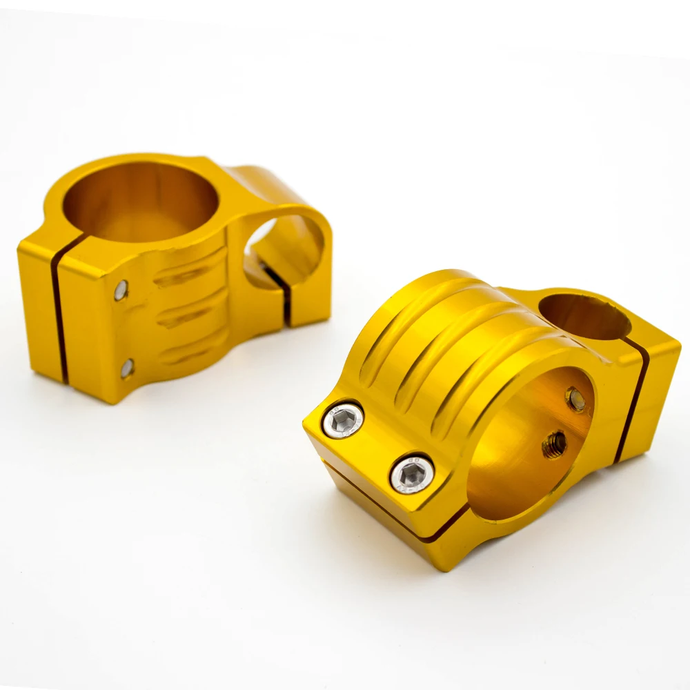 Золотой 31 мм 55 CNC 7/8 &quot22 зажим для руля на руль мотоциклов головках 33 35 36 41 43 46 51