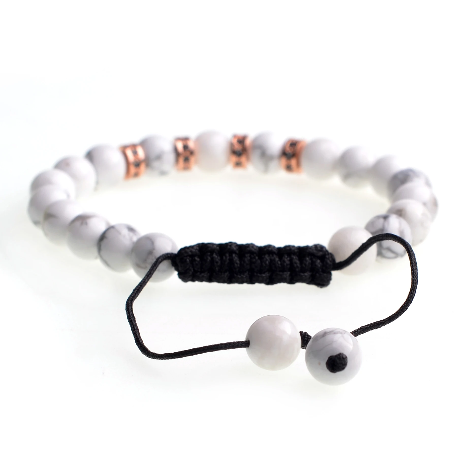 Fashion Volcanic Stone Charm Bracelet Men's 8mm Handmade Natural  Bead  Women's Accessories Pulseira hombres