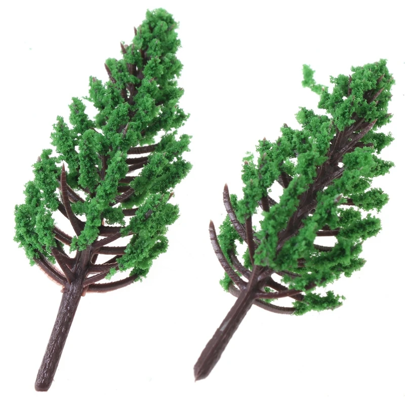 20шт модель деревьев Парк улица Железнодорожный дом компоновка Зеленый пейзаж