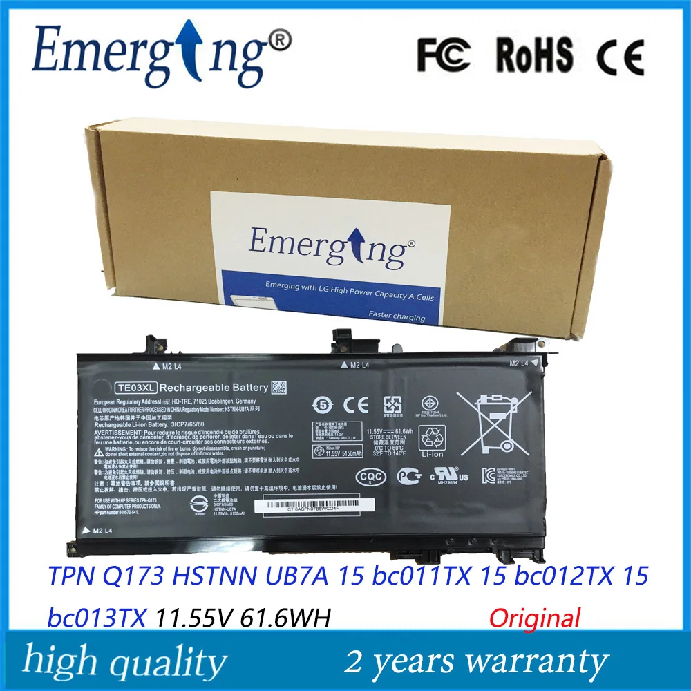 Аккумулятор для ноутбука HP 11 55 849910 TPN Q173 Pavilion 15 UHD HSTNN UB7A bc011TX 15|Аккумуляторы