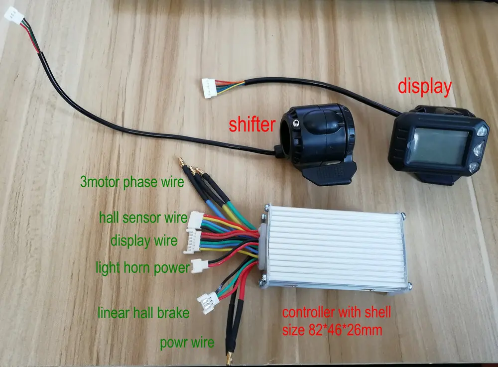 24V36V48V350W ЖК-дисплей с дроссельной заслонкой+ EBS переключатель тормоза+ мини-контроллер для электрического скутера из углеродного волокна скутер складной велосипед