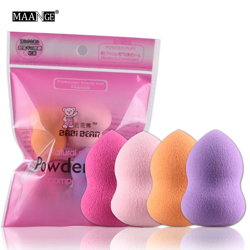 4 шт./компл. мини Падение Тыквы мягкая губка для макияжа буфами на рукавах Жидкая