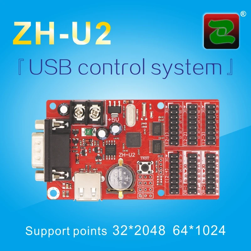 Zhonghang P10 P3.75 двойной оттенок светодиодный экран дисплея контроллер ZH ООН Um U0 Uc U1 UF U2