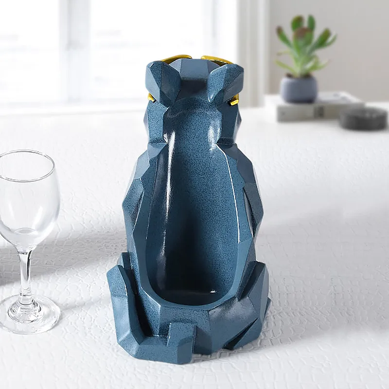 Винные стойки с геометрическим рисунком бульдога | Дом и сад