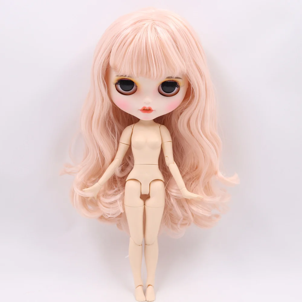 ICY DBS Blyth Doll For Series No.BL2352 Champagne Pink hair Open Mouth with teeth Carved lips Matte face Joint body 1/6 bjd | Игрушки и
