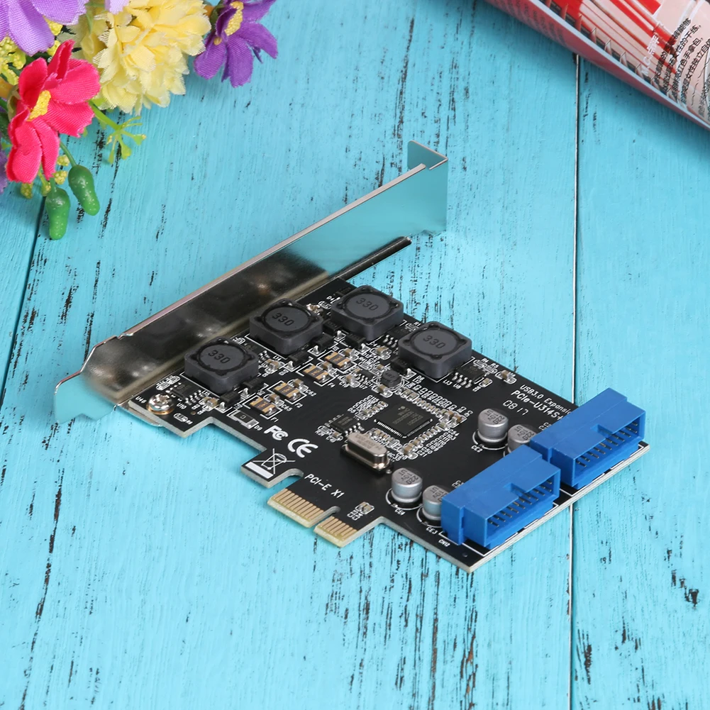 Плата расширения USB 3 0 PCI E адаптер контроллер концентратора карта для Windows Vista