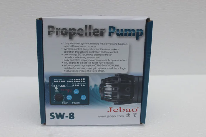 JEBAO SW-8 Jebao/Jecod 110~ 240V RW-4 RW-8 RW-15 RW-20 Коралл цилиндр насоса. Аквариумная волновая машина аквариумный насос - Цвет: JEBAO SW-8