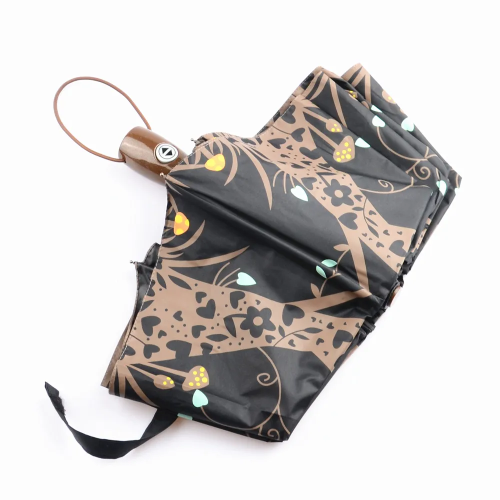 Трехкратный автоматический/ручной зонт Сова для мужчин и женщин индивидуальная