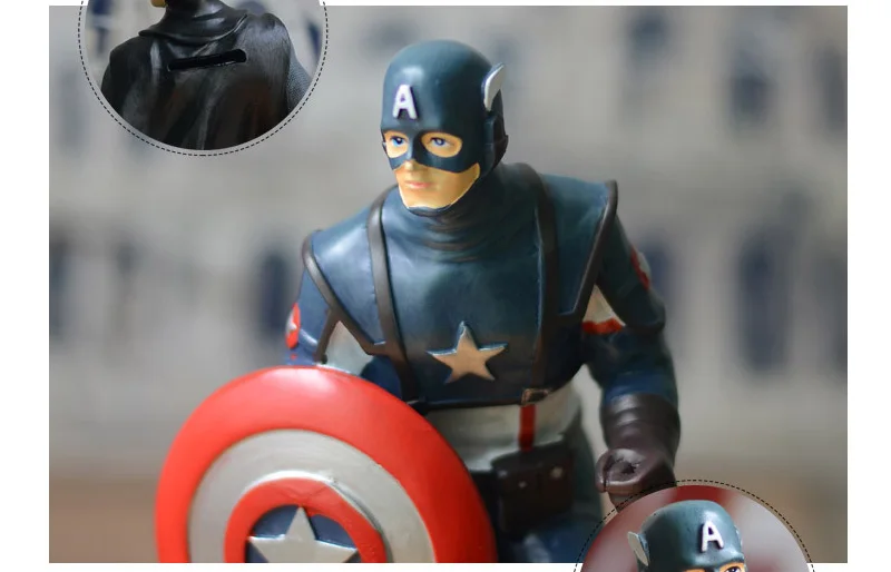Marvel Капитан Америка Бэтмен смолы украшения детские подарки ремесла украшения фигурки игрушки домашний декор современные миниатюры