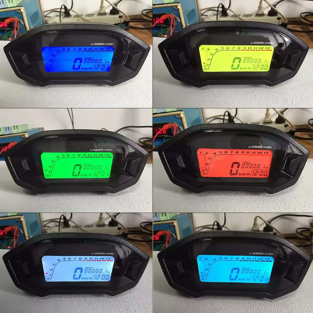 12V мотоциклы Модифицированная скорость пробег жидкокристаллический 2-4