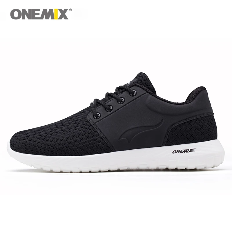 

ONEMIX Men Sport Sneakers Outdoor Ahletic Black Shoes for Women Walking Jogging Shoes Thicken Light Running Lover Gym Shoe Sale