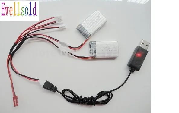 3 7 v 500mah батарея + зарядное устройство USB провод крана для X5C/X5SW/X5SC r/c вертолета
