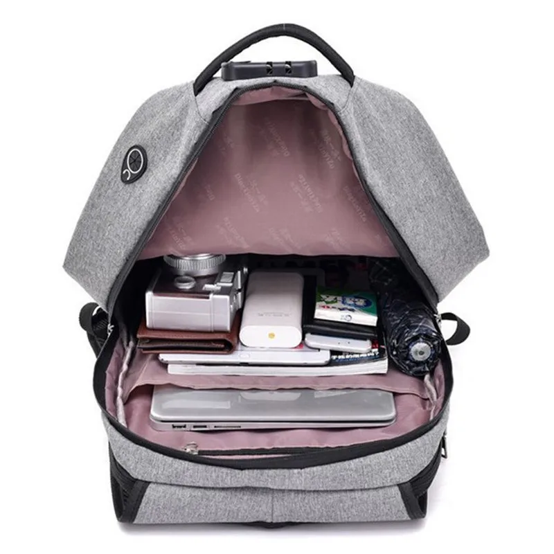 Рюкзак женский нейлоновый вместительный с usb зарядкой и защитой от кражи|Мужские