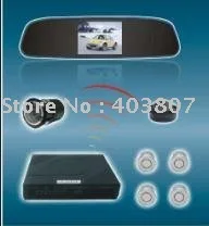 12Voltage waterproof rear view camera mirror 3.5inch TFT display 4 ultrasonic parking sensor PVV-2-350 | Автомобили и мотоциклы