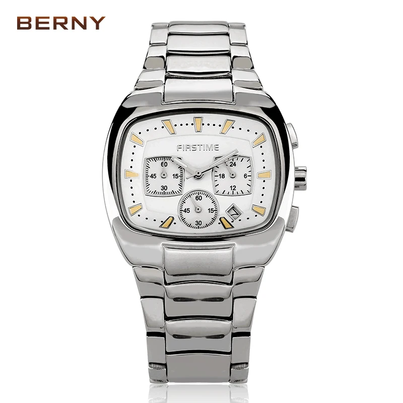 Berny Мужские кварцевые часы мужские Модный Топ люксовый бренд Relogio Saat Montre Horloge Masculino