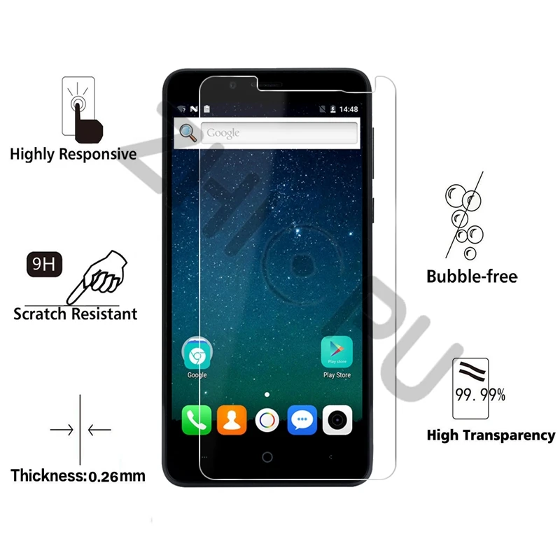 3 шт./лот закаленное стекло для Leagoo KIICAA power 5 0 дюймовый защитный экран защитная