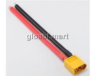 xt60 connector male whousing 10cm silicon wire 14awg