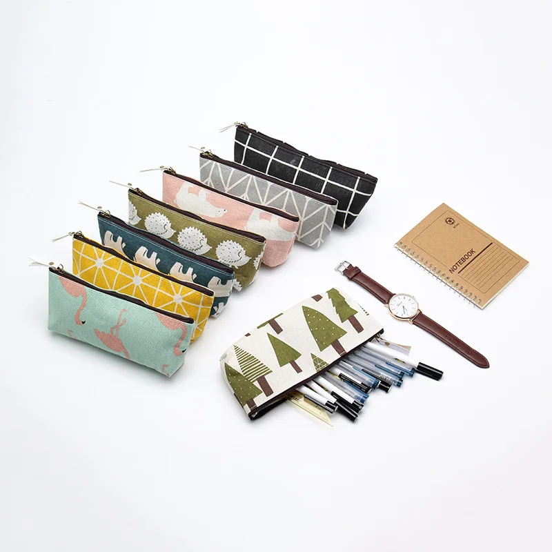 Чехол Harphia Sweet Pencil Box на молнии с рисунком фламинго 17 дизайнов|Пеналы| |