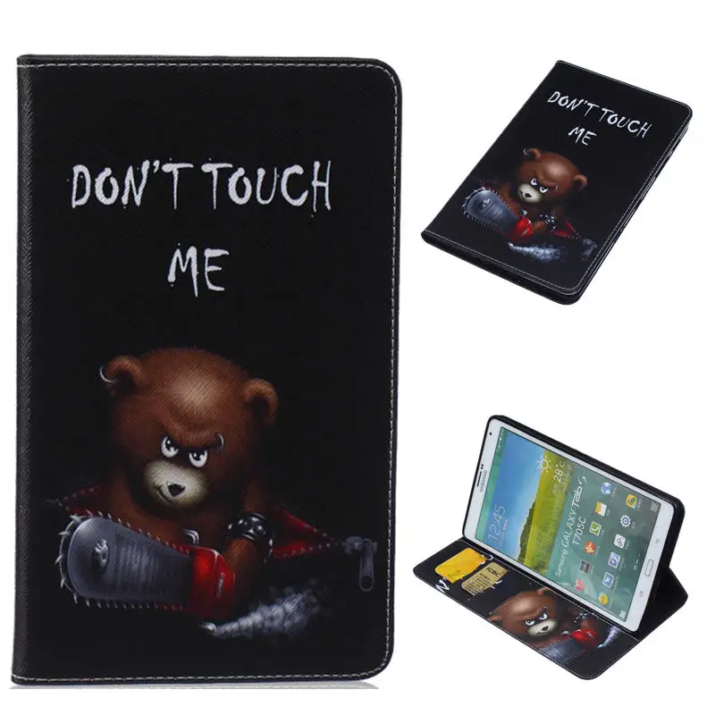 05 Роскошный рисунок из искусственной кожи чехол для samsung GALAXY Tab S 8,4 SM T700 T705 T705C чехол с флип-стойкой с отделениями для карт - Цвет: 05
