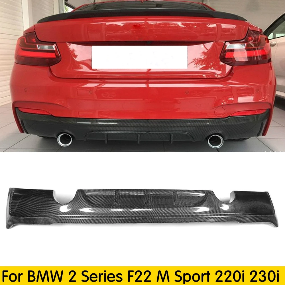 Автомобильный диффузор для заднего бампера из углеродного волокна BMW F22 220i 280i 230i