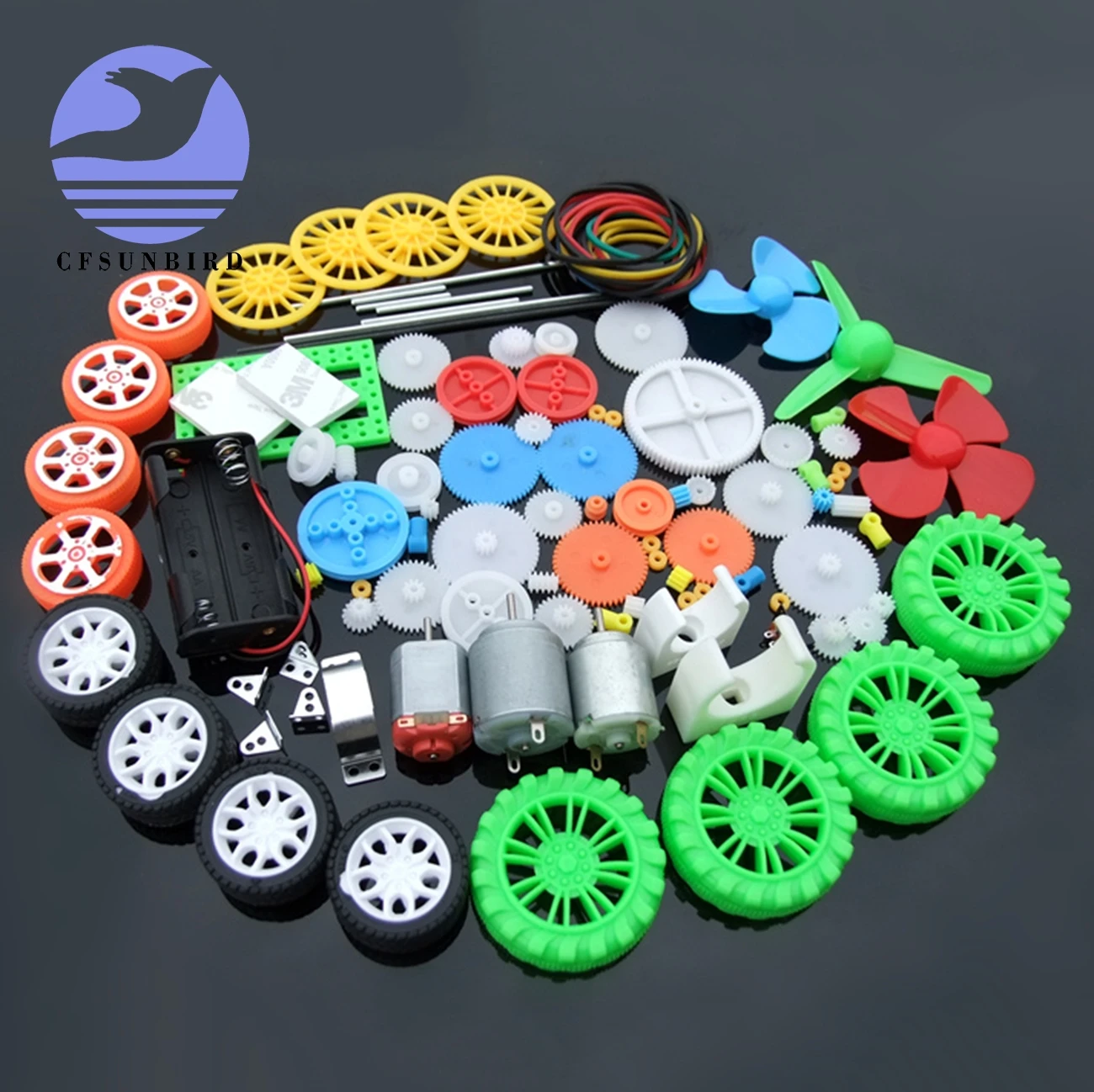 Новинка 112 шт. пластиковая коробка передач Электроника DIY игрушка автомобиль