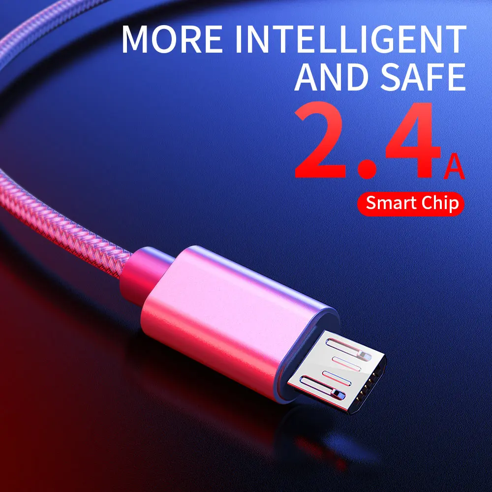 Кабель Micro USB для быстрой зарядки 1 м 5 м|Кабели мобильных телефонов| |