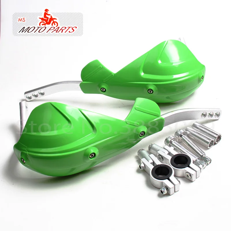 green Мотоцикл Handguard рука защита жир бар для грязи велосипед Мотокросс Эндуро супермото гоночный квадроцикл Quad CRF YZF-KXF РМЗ KLX - Цвет: green