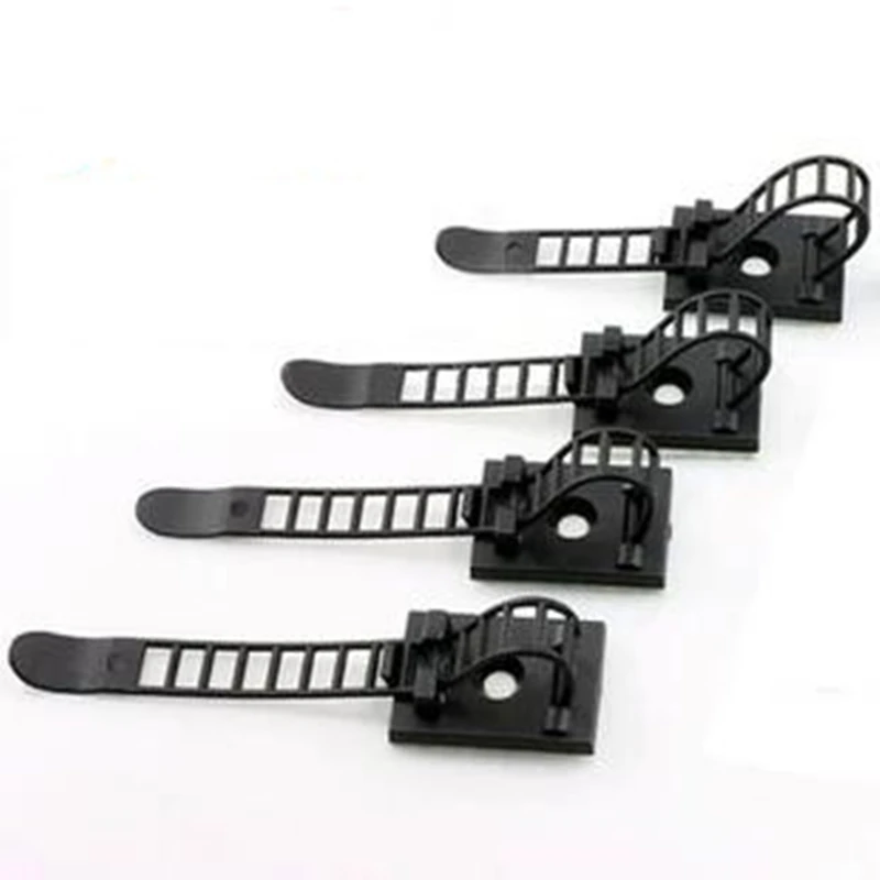 50 шт. черные липкие кабельные зажимы |