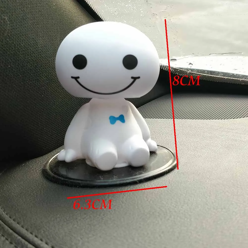 Мультяшный пластиковый робот Baymax Тряска головой фигурка автомобиля украшения