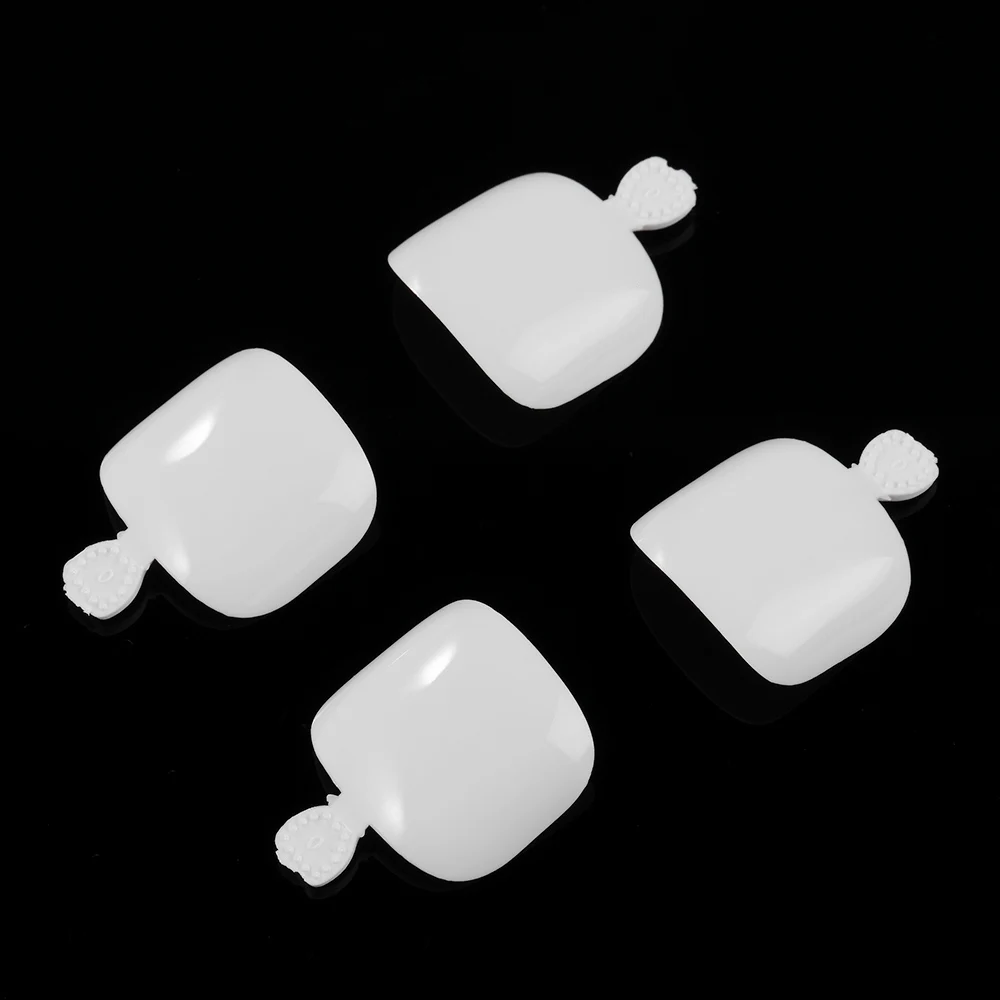 500Pcs Fake Toenail Tips Set Nail Art Toe Decoration Full Cover False for DIY Salon Foot Manicure Sticker Tools | Красота и здоровье