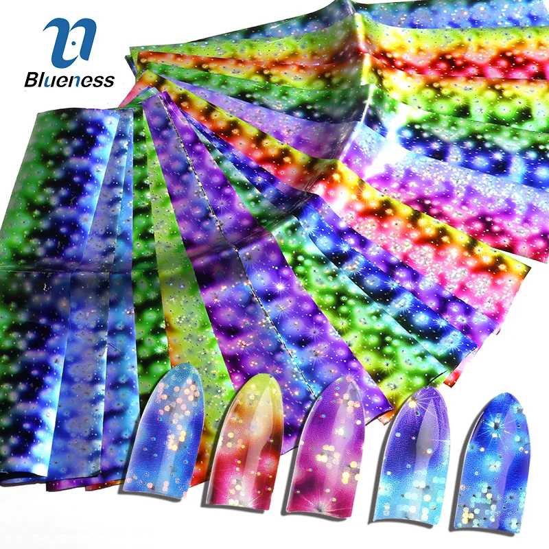 Blueness 4*20 см переводные наклейки из фольги украшения для ногтей аксессуары 16