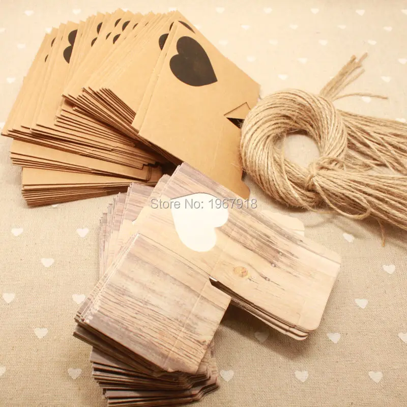 10 шт./лот коробки для свадебных сувениров коробка из крафт бумаги конфет бумажная