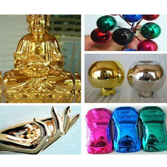 SAT0155 Профессиональный хромированный краскопульт для автомобиля зеркальный