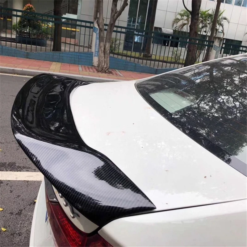 Применение для Honda CITY спойлер года глянцевое углеродное волокно/FRP заднее крыло R стиль спойлер, аксессуары