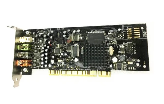Низкопрофильный Creative Labs SB0730 звуковой блок X Fi Xtreme Gamer PCI звуковая