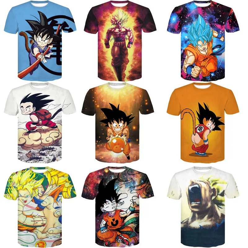 Новое поступление забавная футболка Master Roshi 3d летняя хипстерская с коротким