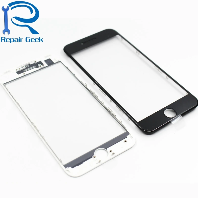 50pcs Premium AAA Quality Cold Press 3 in 1 Front Screen Glass with Frame OCA For iPhone 8 7 6 6s plus 5s 5c 5 Replacement | Мобильные