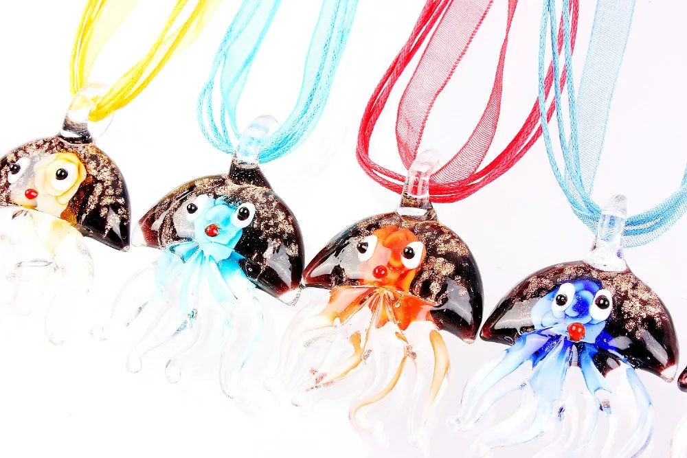 Модные красивые оптовые 6 шт. ручной работы муранское лампворк Смешанные