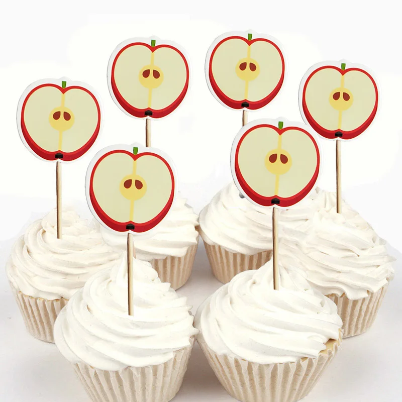 24 шт./48 шт. Симпатичные Золотой Pinkapple детские банан чашки торт Топпер Для Событие