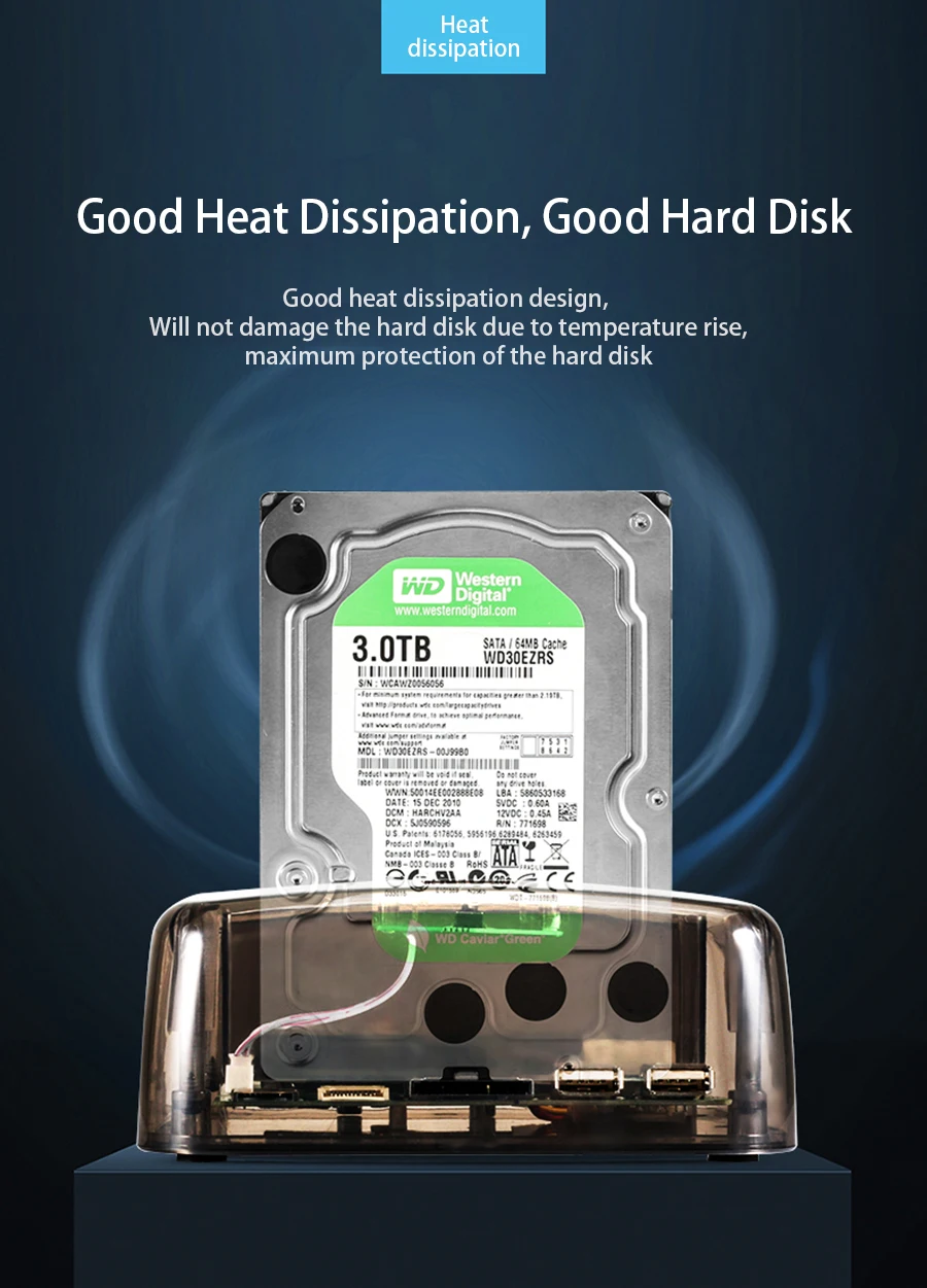 DeepFox USB3.0 для SATA/IDE Dual Bay жесткий диск Док-станция для 2,5 дюймов/3,5 дюймов HDD корпус M2 TF SD слот для ТВ ноутбука