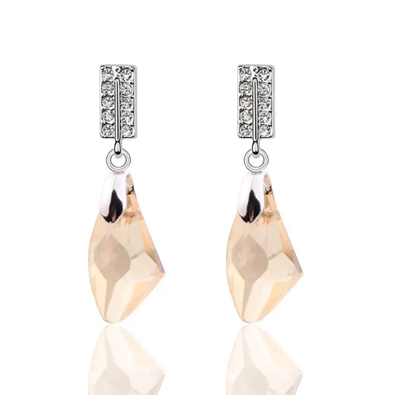 2016 Высокого Класса Австрийский хрусталь Серьги Для Женщин Мода супер Флэш Горный